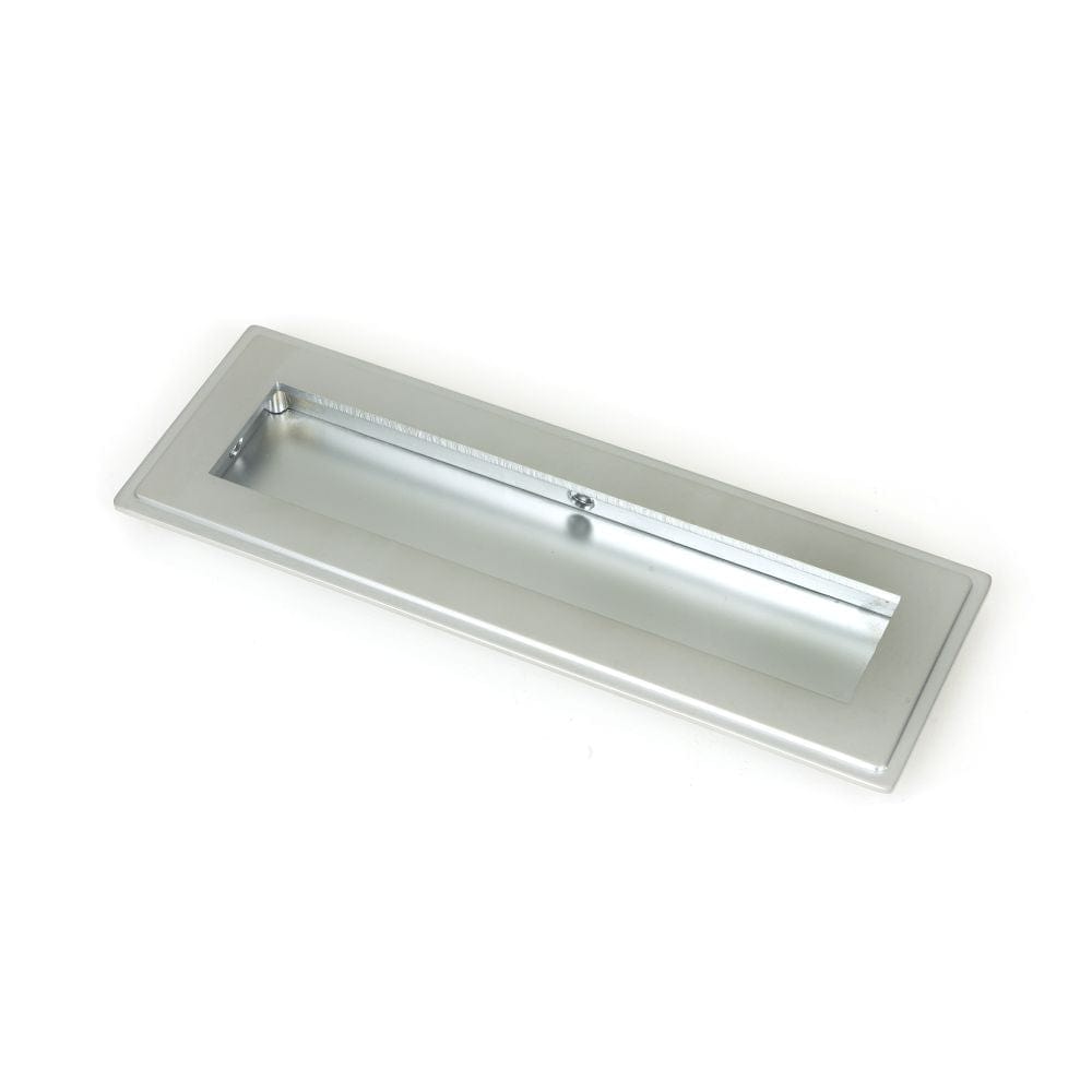 From The Anvil Door Furniture Satin Chrome / Flush Handle / Rectangular From The Anvil - Satin Chrome 175mm Art Deco Rectangular Pull