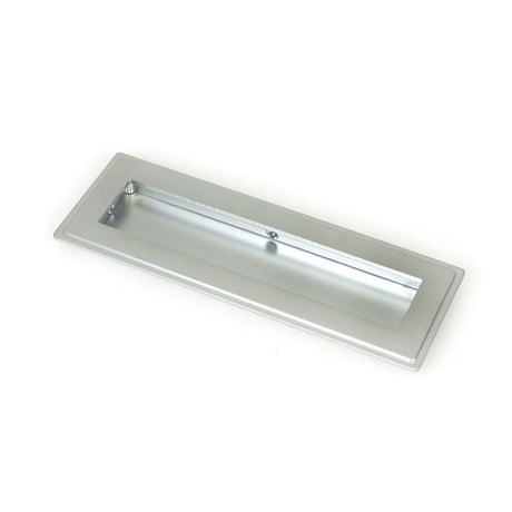 From The Anvil Door Furniture Satin Chrome / Flush Handle / Rectangular From The Anvil - Satin Chrome 175mm Art Deco Rectangular Pull