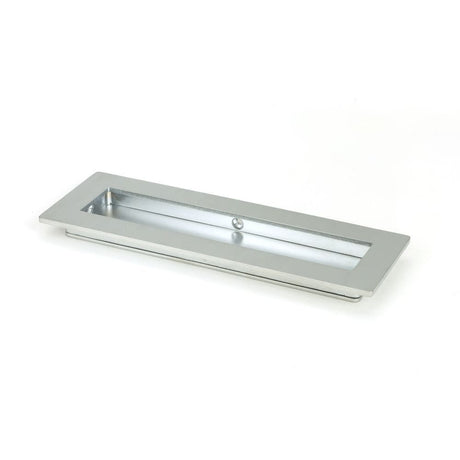 From The Anvil Door Furniture Satin Chrome / Flush Handle / Rectangular From The Anvil - Satin Chrome 175mm Plain Rectangular Pull
