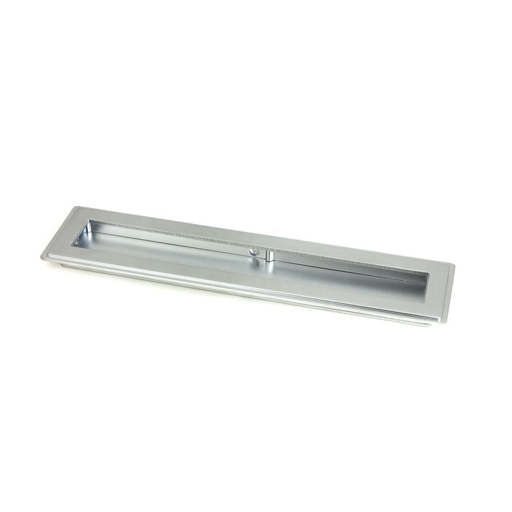 From The Anvil Door Furniture Satin Chrome / Flush Handle / Rectangular From The Anvil - Satin Chrome 250mm Art Deco Rectangular Pull