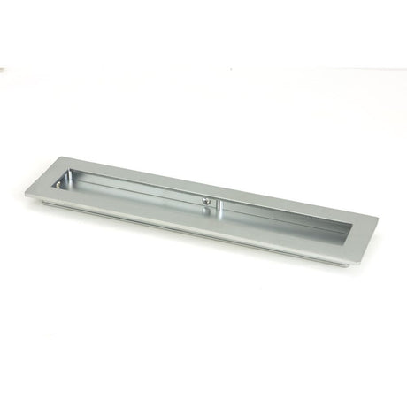 From The Anvil Door Furniture Satin Chrome / Flush Handle / Rectangular From The Anvil - Satin Chrome 250mm Plain Rectangular Pull