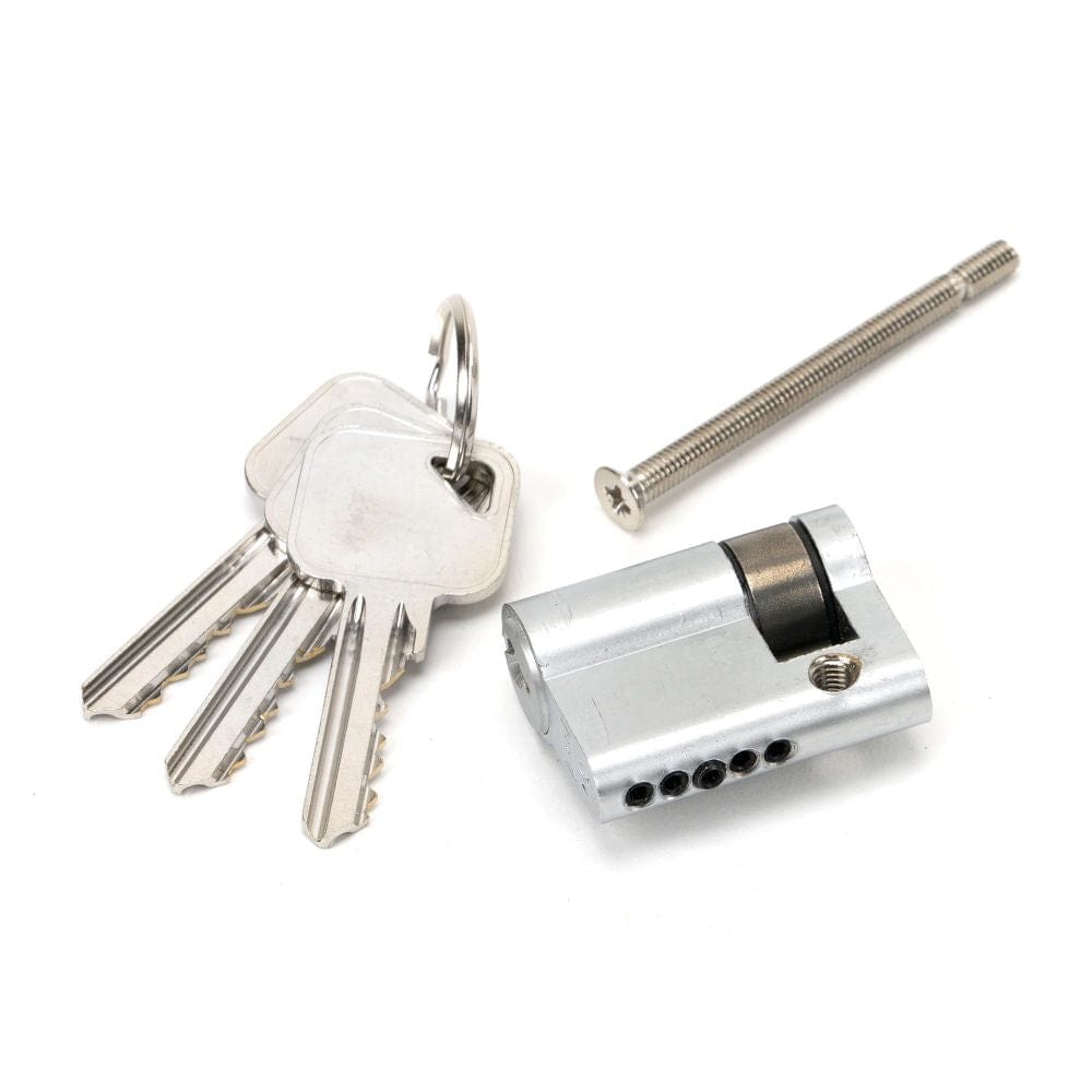 From The Anvil Locks & Latches Satin Chrome / Euro Cylinders Single / 30 x 10mm From The Anvil - Satin Chrome 30/10 5pin Single Cylinder
