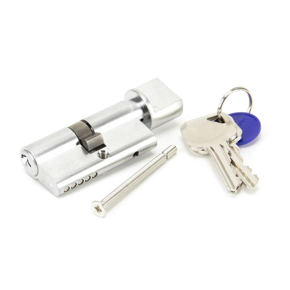 From The Anvil Locks & Latches Satin Chrome / Euro Cylinder & Turn / 30 x 30mm From The Anvil - Satin Chrome 30/30 5pin Euro Cylinder/Thumbturn KA