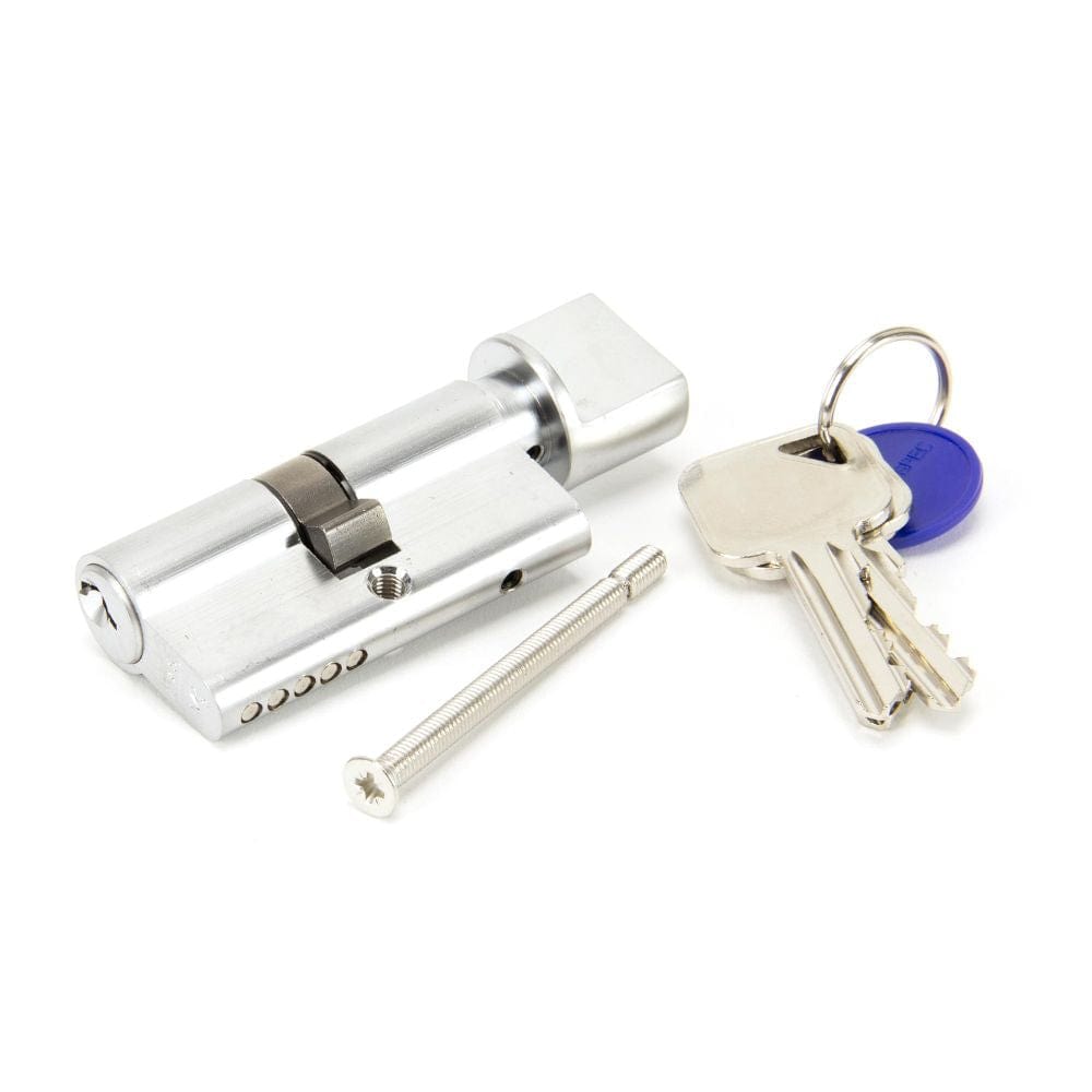 From The Anvil Locks & Latches Satin Chrome / Euro Cylinder & Turn / 30 x 30mm From The Anvil - Satin Chrome 30/30 Euro Cylinder/Thumbturn