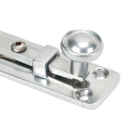 From The Anvil Accessories Satin Chrome / Straight Surface Bolts / 100mm / 4" From The Anvil - Satin Chrome 4" Universal Bolt