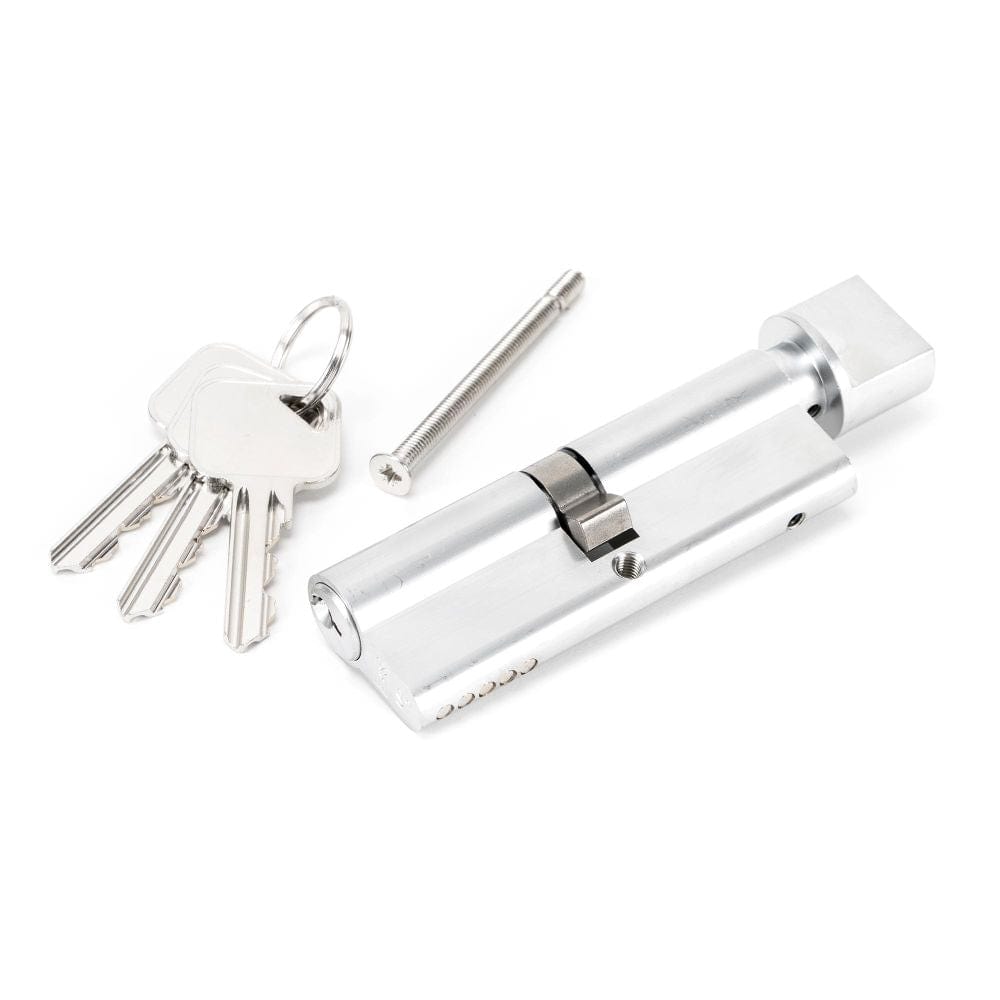 From The Anvil Locks & Latches Satin Chrome / Euro Cylinder & Turn / 45 x 45mm From The Anvil - Satin Chrome 45/45 5pin Euro Cylinder/Thumbturn