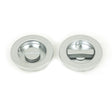 From The Anvil Door Furniture Satin Chrome / Round Flush Pull (Privacy) / Round From The Anvil - Satin Chrome 60mm Plain Round Pull - Privacy Set