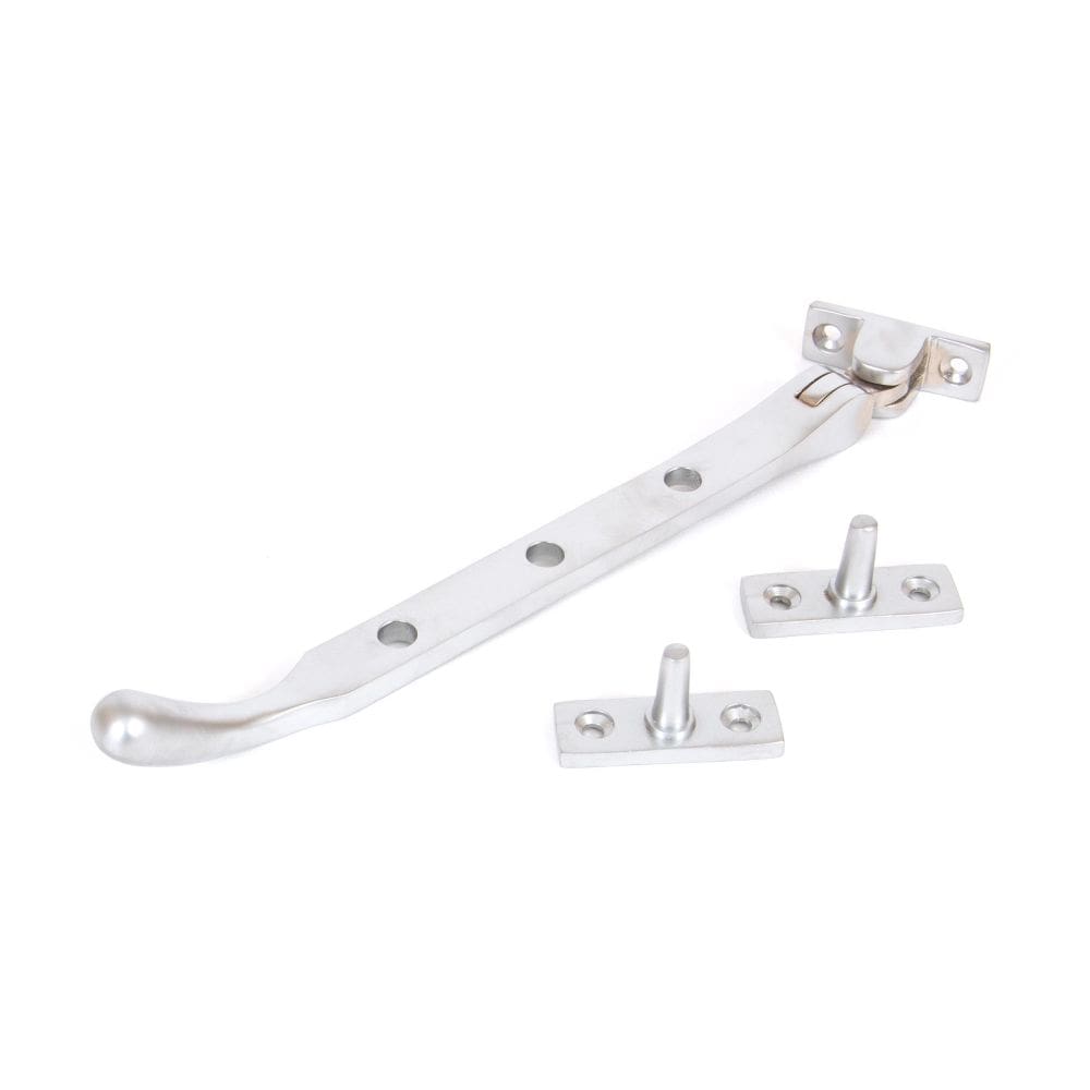 From The Anvil Window Furniture Satin Chrome / 8"/200mm From The Anvil - Satin Chrome 8" Peardrop Stay