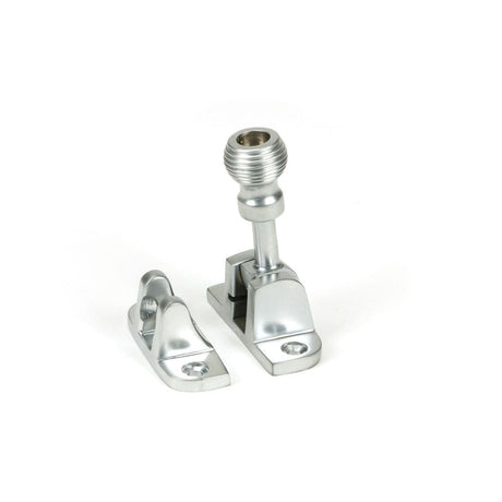 From The Anvil Window Furniture Satin Chrome / Sash Window Brighton Fasteners / Yes From The Anvil - Satin Chrome Beehive Brighton Fastener (Radiused)