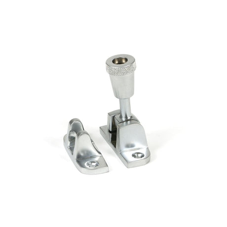 From The Anvil Window Furniture Satin Chrome / Sash Window Brighton Fasteners / Yes From The Anvil - Satin Chrome Brompton Brighton Fastener (Radiused)
