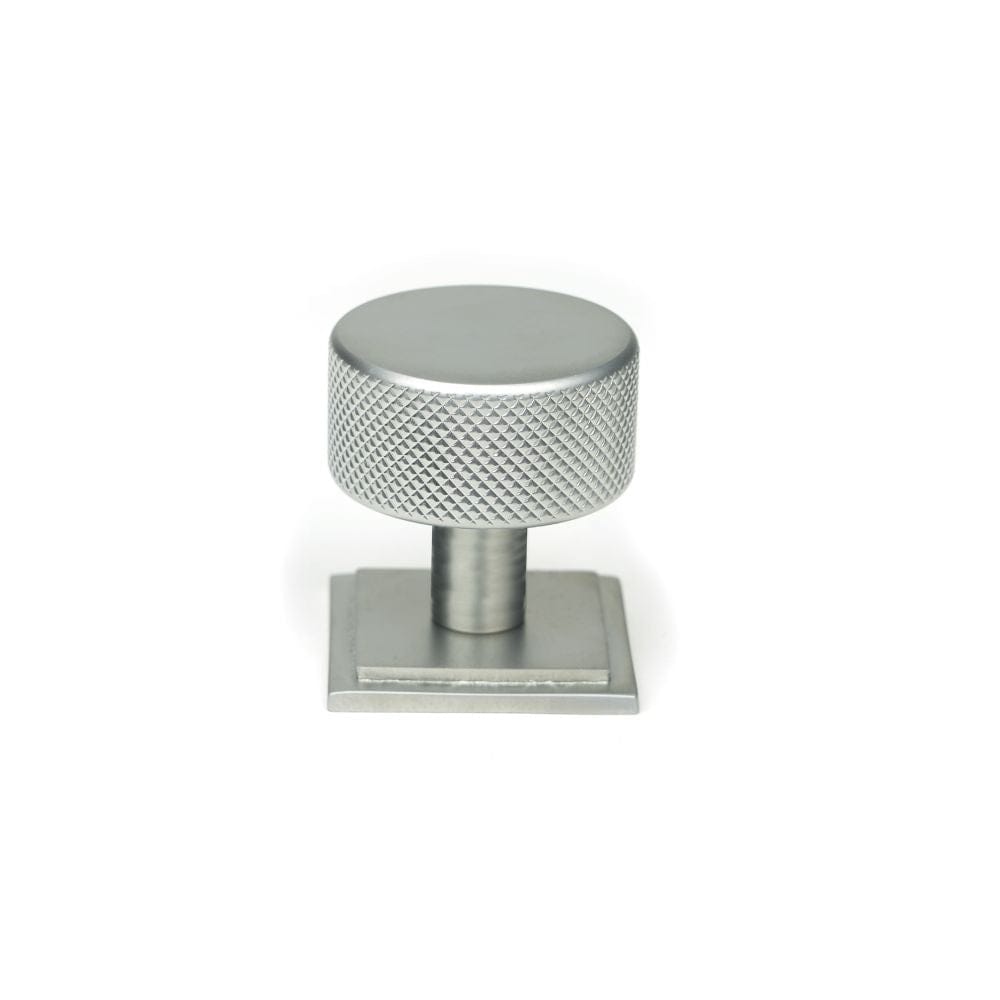 From The Anvil Cabinet Hardware Satin Chrome / Cabinet Knobs / 32mm Dia. From The Anvil - Satin Chrome Brompton Cabinet Knob - 32mm (Square)