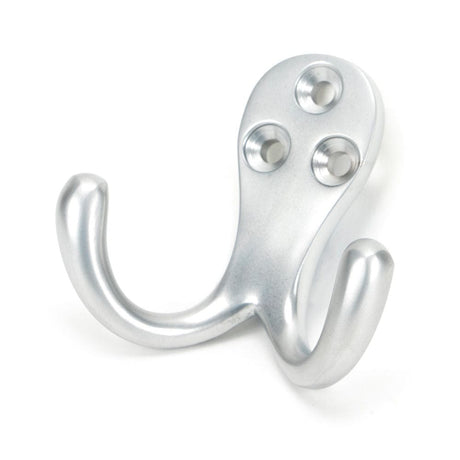 From The Anvil Accessories Satin Chrome / Double Coat Hooks From The Anvil - Satin Chrome Celtic Double Robe Hook