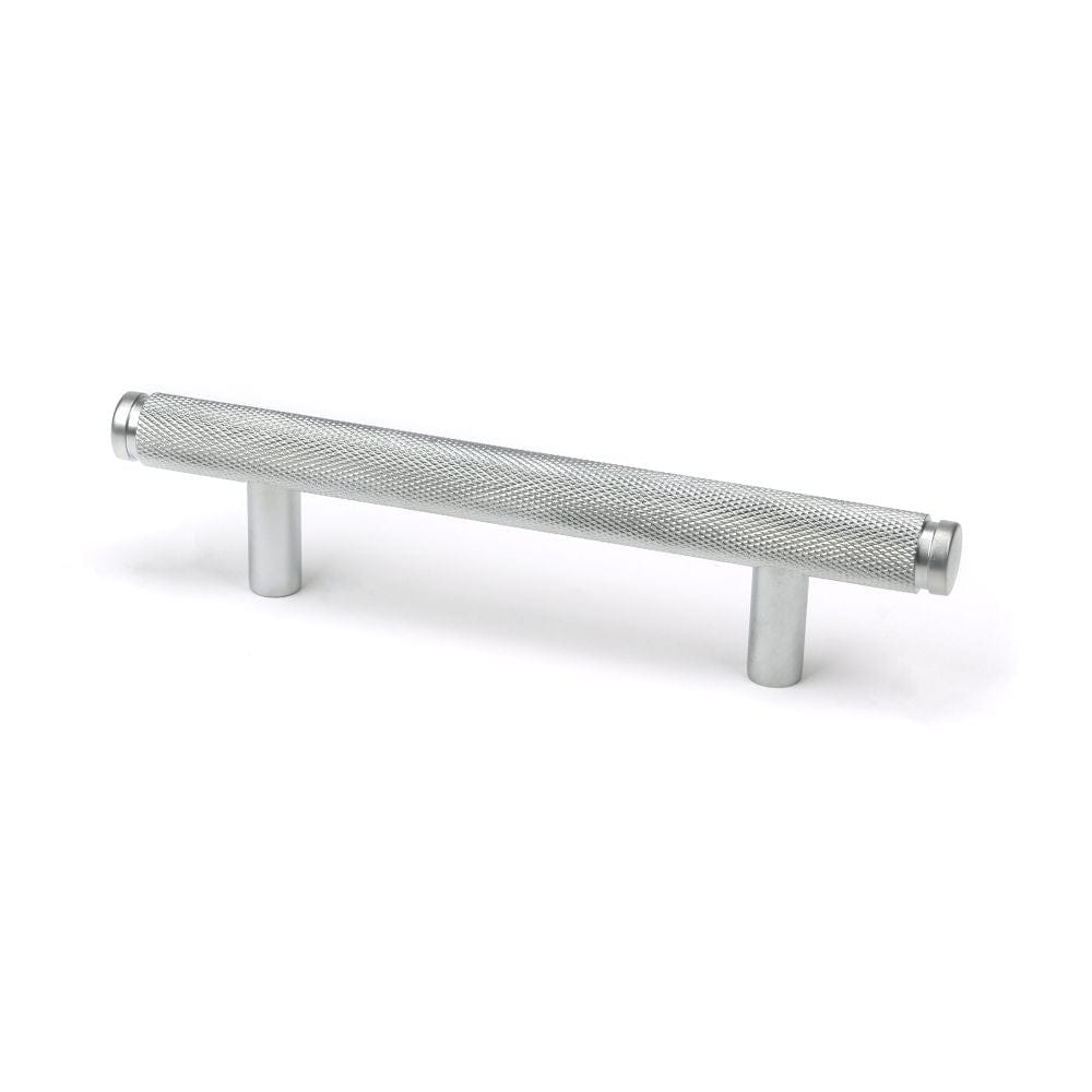 From The Anvil Cabinet Hardware Satin Chrome / Cabinet Pull Handles / Small From The Anvil - Satin Chrome Full Brompton Pull Handle - Small