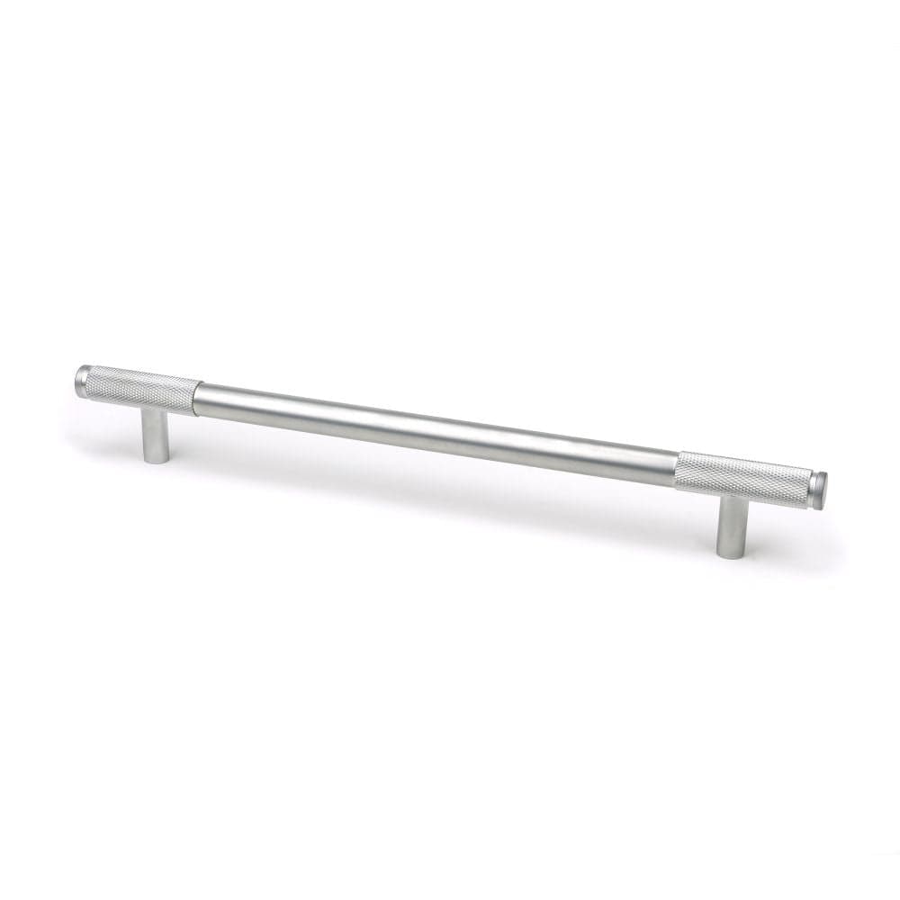 From The Anvil Cabinet Hardware Satin Chrome / Cabinet Pull Handles / Large From The Anvil - Satin Chrome Half Brompton Pull Handle - Large
