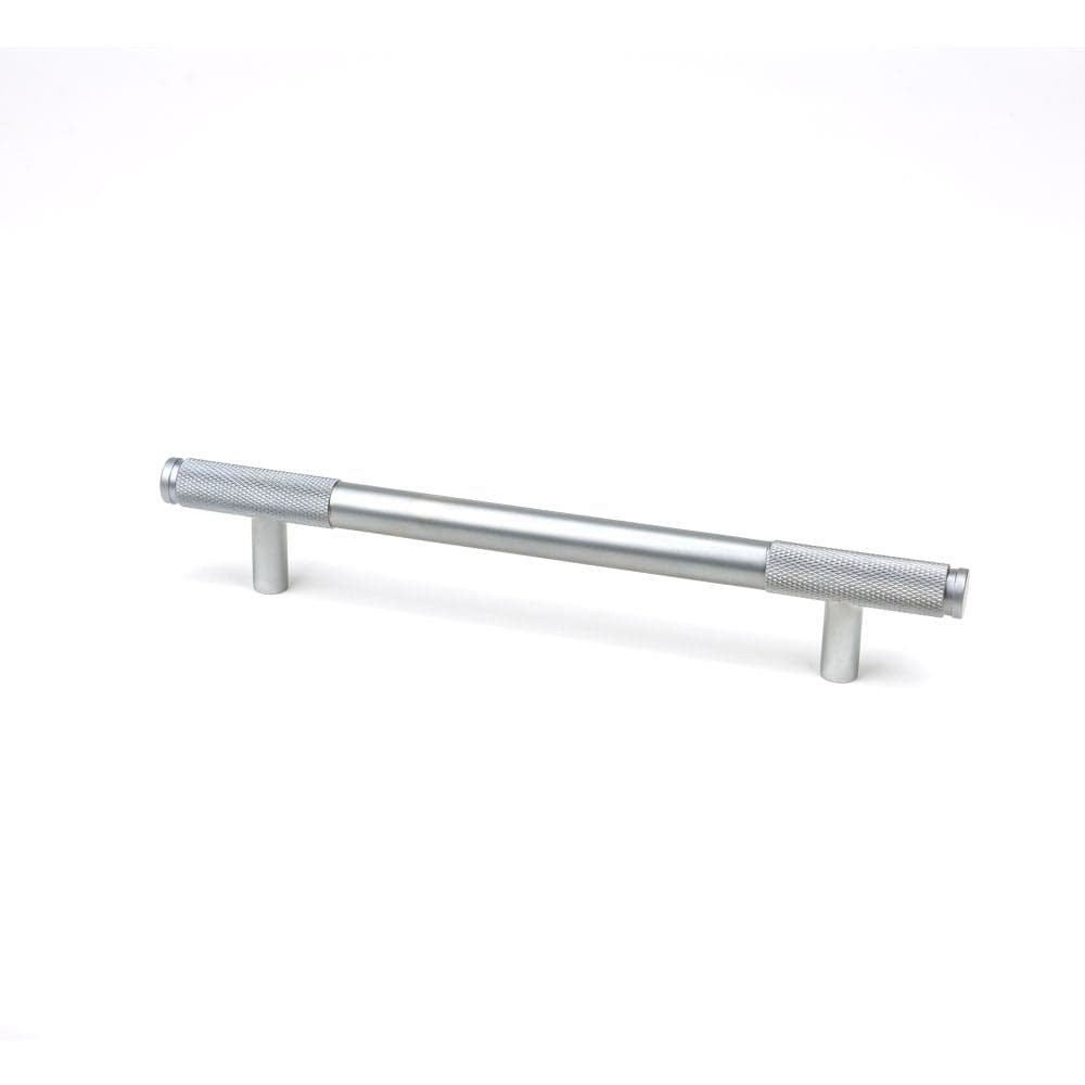 From The Anvil Cabinet Hardware Satin Chrome / Cabinet Pull Handles / Medium From The Anvil - Satin Chrome Half Brompton Pull Handle - Medium