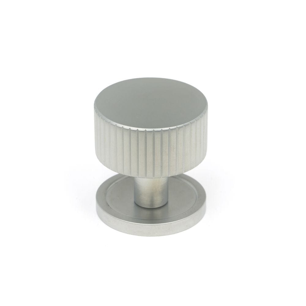 From The Anvil Cabinet Hardware Satin Chrome / Cabinet Knobs / 32mm Dia. From The Anvil - Satin Chrome Judd Cabinet Knob - 32mm (Plain)