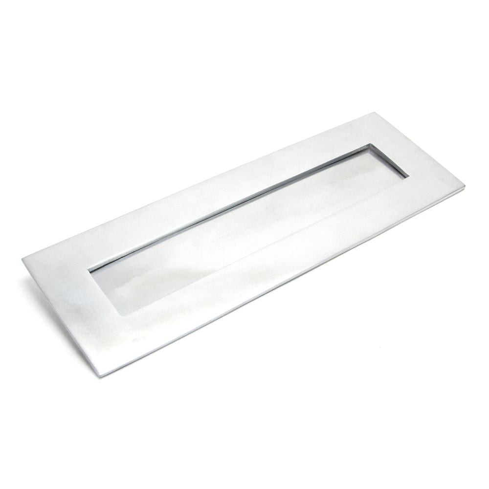 From The Anvil Door Furniture Satin Chrome / Letter Plates / 324 x 108mm From The Anvil - Satin Chrome Large Letter Plate