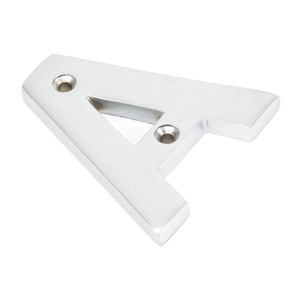 From The Anvil Door Furniture Satin Chrome / Letters / A From The Anvil - Satin Chrome Letter A