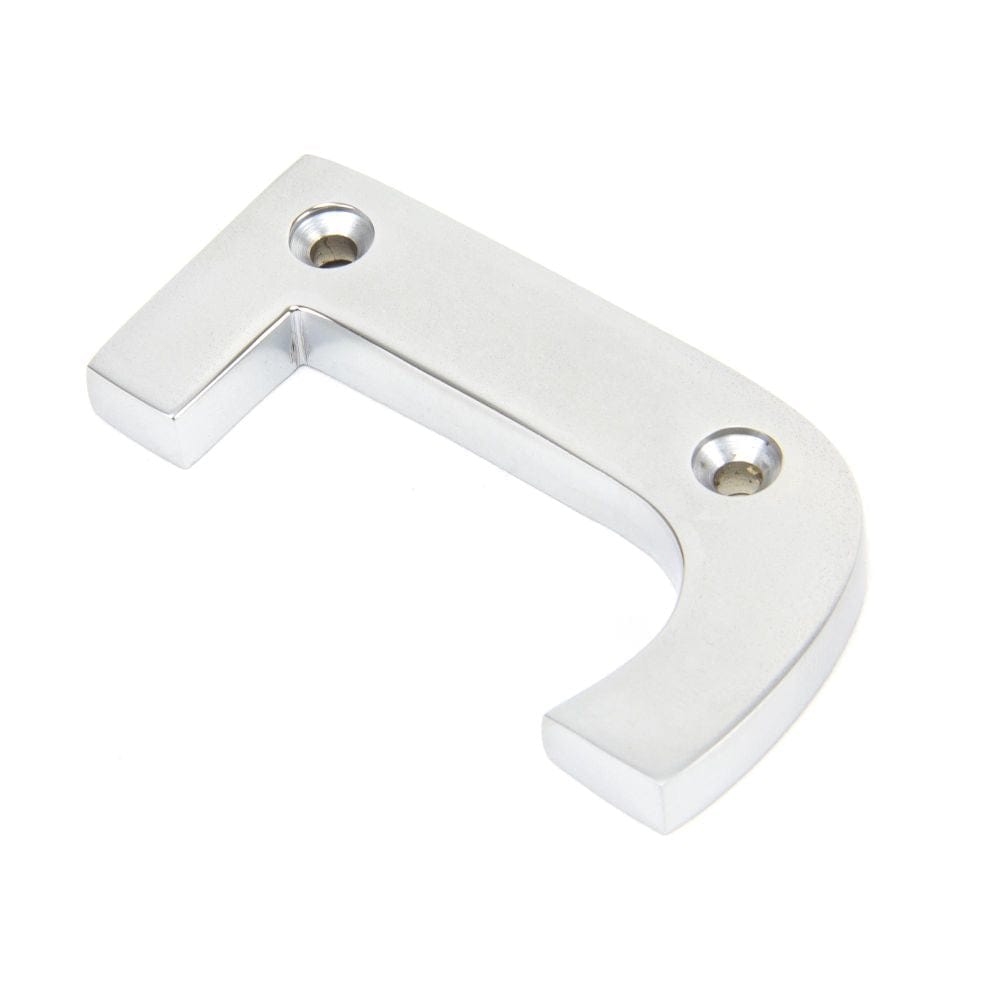 From The Anvil Door Furniture Satin Chrome / Letters / J From The Anvil - Satin Chrome Letter J