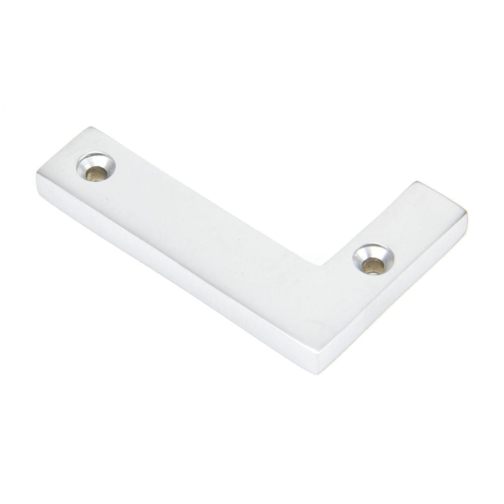 From The Anvil Door Furniture Satin Chrome / Letters / L From The Anvil - Satin Chrome Letter L