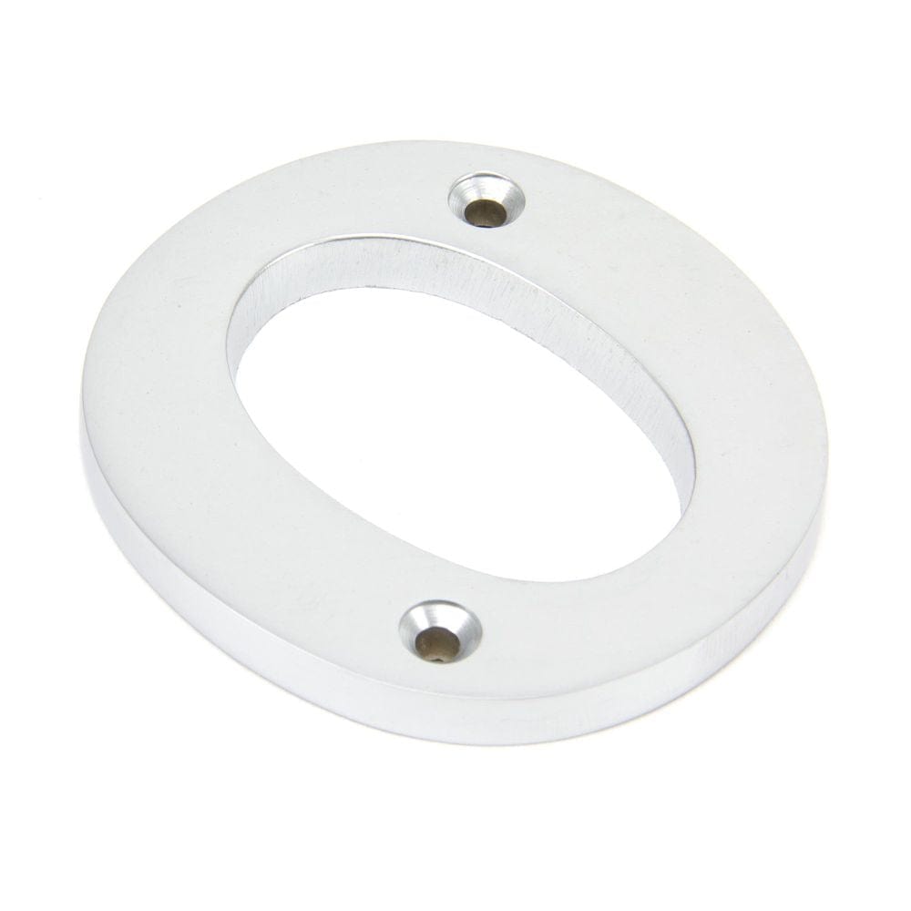 From The Anvil Door Furniture Satin Chrome / Letters / O From The Anvil - Satin Chrome Letter O