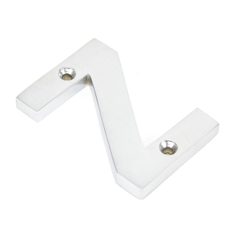 From The Anvil Door Furniture Satin Chrome / Letters / Z From The Anvil - Satin Chrome Letter Z