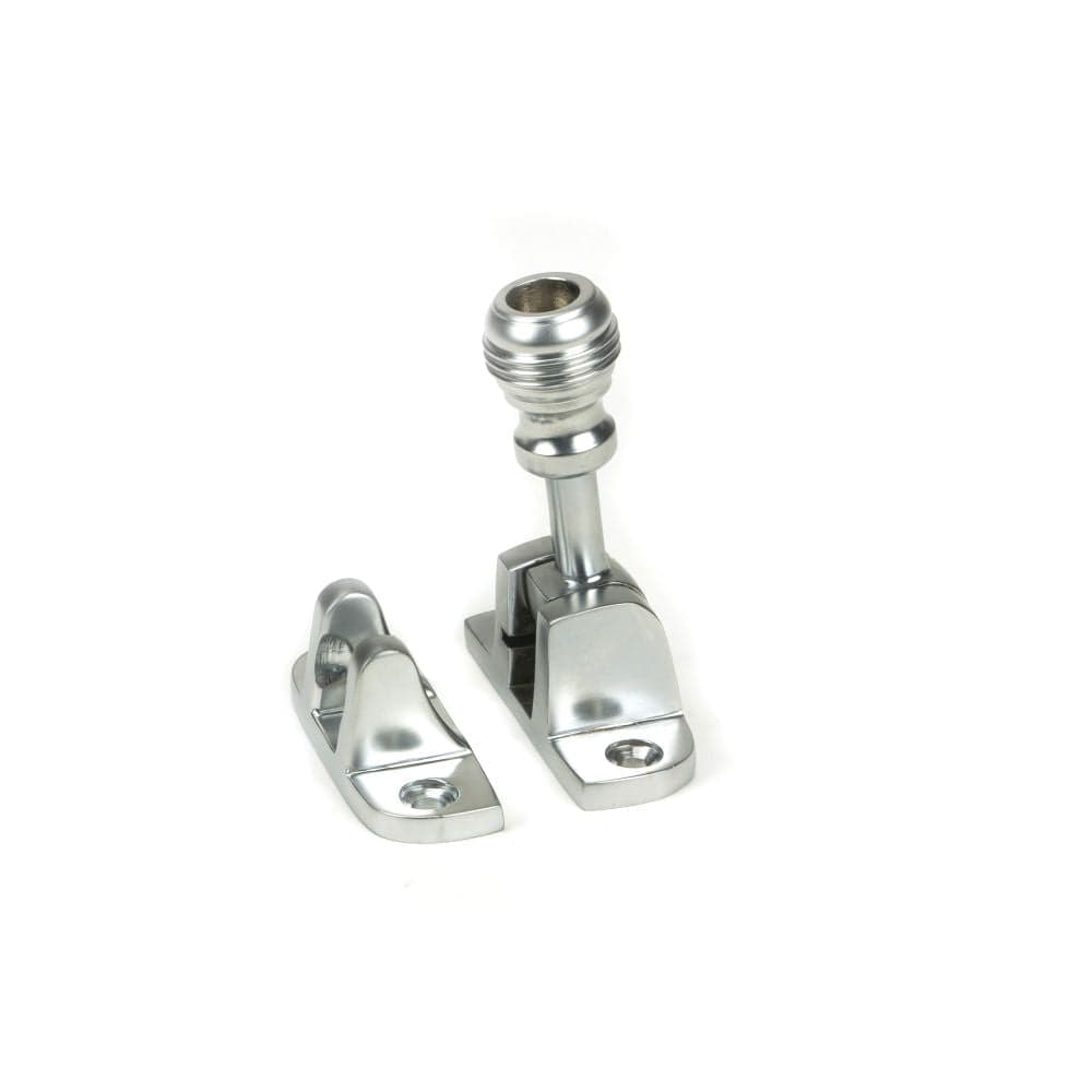 From The Anvil Window Furniture Satin Chrome / Sash Window Brighton Fasteners / Yes From The Anvil - Satin Chrome Prestbury Brighton Fastener (Radiused)