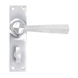 From The Anvil Door Furniture Satin Chrome / Bathroom Lock Handles From The Anvil - Satin Chrome Straight Lever Bathroom Set