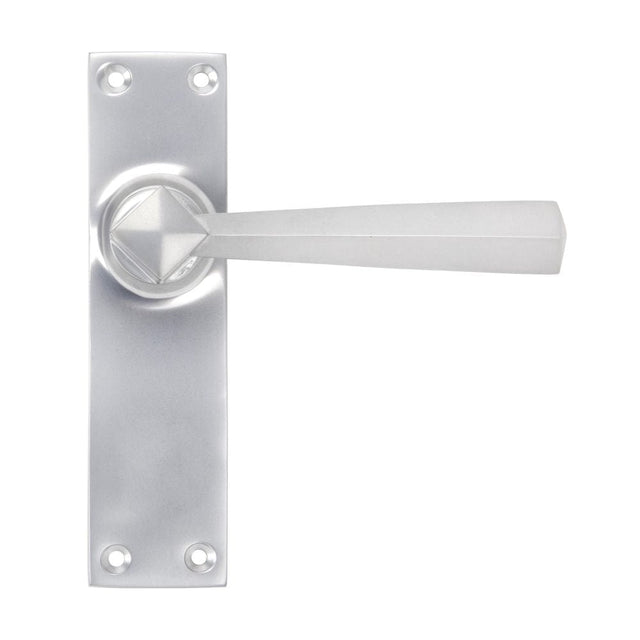 From The Anvil Door Furniture Satin Chrome / Latch Handles From The Anvil - Satin Chrome Straight Lever Latch Set