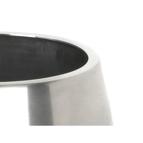 From The Anvil Home & Garden Satin Marine SS (316) / Plant Pots / 12.5cm From The Anvil - Satin Marine SS (316) 12.5cm Hepworth Pot