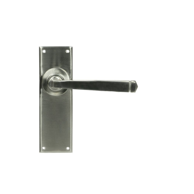 From The Anvil Door Furniture Satin Marine SS (316) / Latch Handles From The Anvil - Satin Marine SS (316) Avon Lever Latch Set