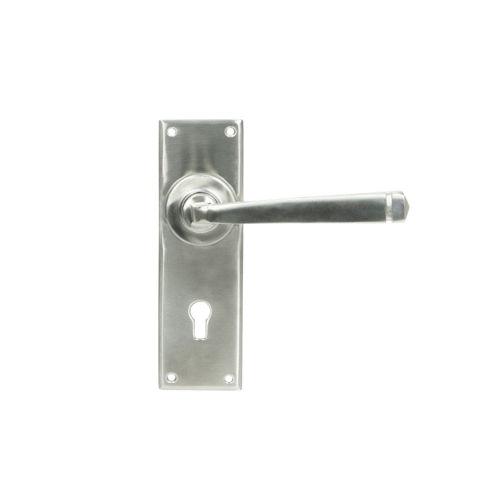 From The Anvil Door Furniture Satin Marine SS (316) / Std. Lock Handles From The Anvil - Satin Marine SS (316) Avon Lever Lock Set