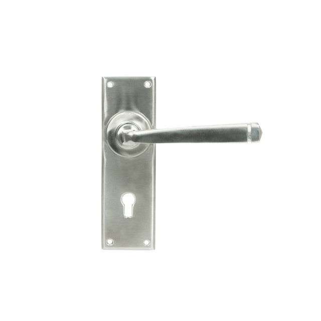 From The Anvil Door Furniture Satin Marine SS (316) / Std. Lock Handles From The Anvil - Satin Marine SS (316) Avon Lever Lock Set