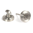 From The Anvil Door Furniture Satin Marine SS (316) / No From The Anvil - Satin Marine SS (316) Round Thumbturn Set (Beehive)
