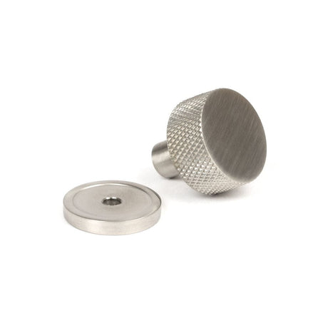 From The Anvil Cabinet Hardware Satin Stainless Steel / Cabinet Knobs / 30mm Dia. From The Anvil - Satin SS (304) Brompton Cabinet Knob - 25mm (Plain)