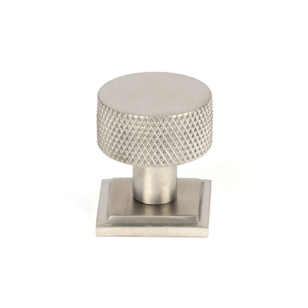From The Anvil Cabinet Hardware Satin Stainless Steel / Cabinet Knobs / 30mm Dia. From The Anvil - Satin SS (304) Brompton Cabinet Knob - 25mm (Square)