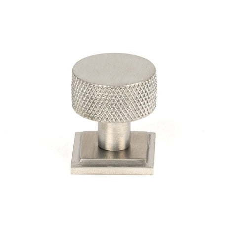 From The Anvil Cabinet Hardware Satin Stainless Steel / Cabinet Knobs / 30mm Dia. From The Anvil - Satin SS (304) Brompton Cabinet Knob - 25mm (Square)
