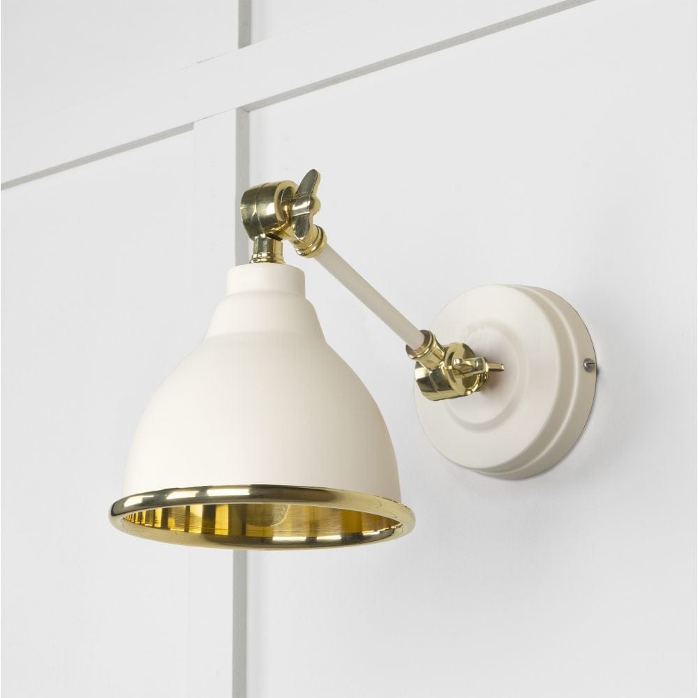 From The Anvil Electrical Smooth Brass / Wall Lights From The Anvil - Smooth Brass Brindley Wall Light in Teasel