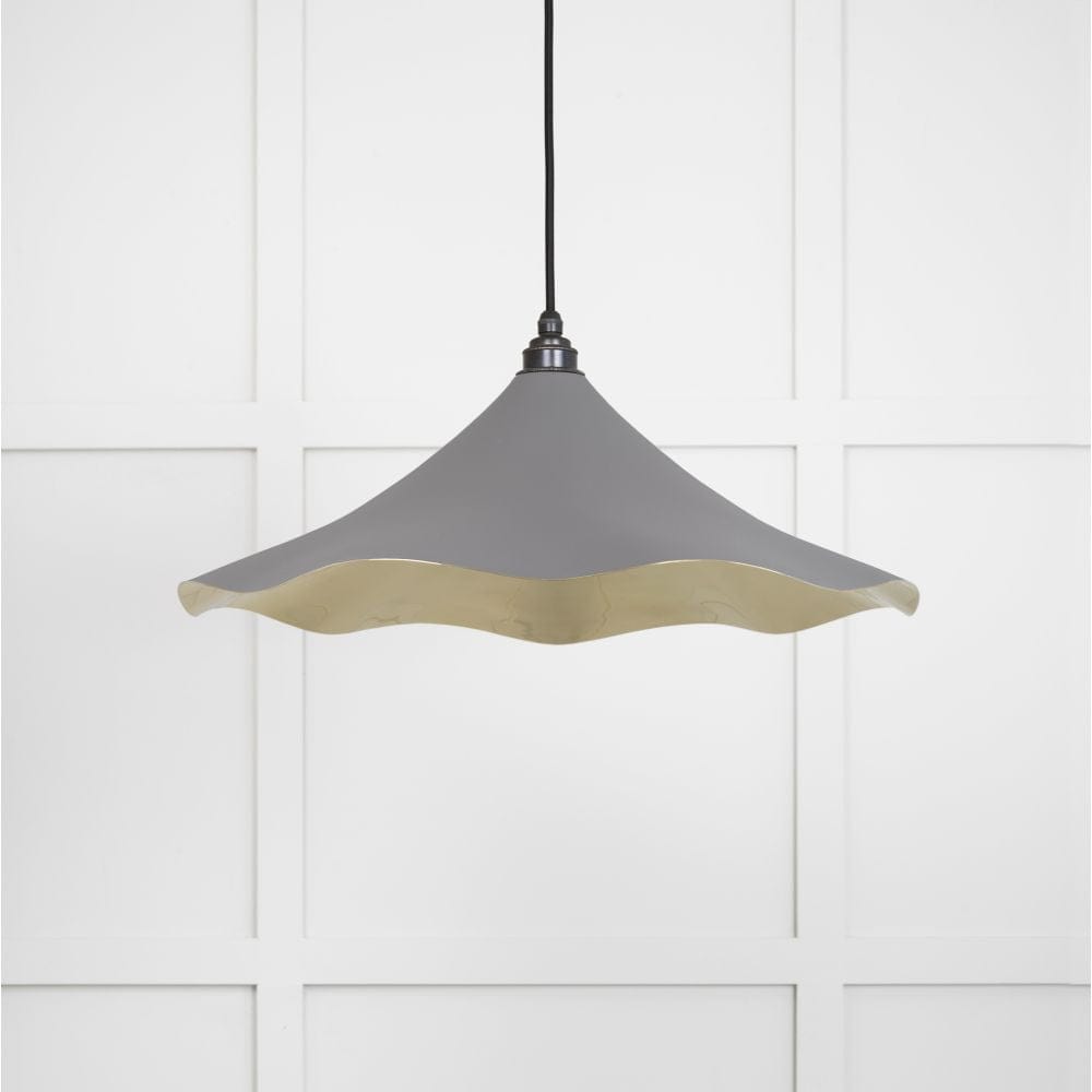 From The Anvil Electrical Smooth Brass / Ceiling Pendants From The Anvil - Smooth Brass Flora Pendant in Bluff