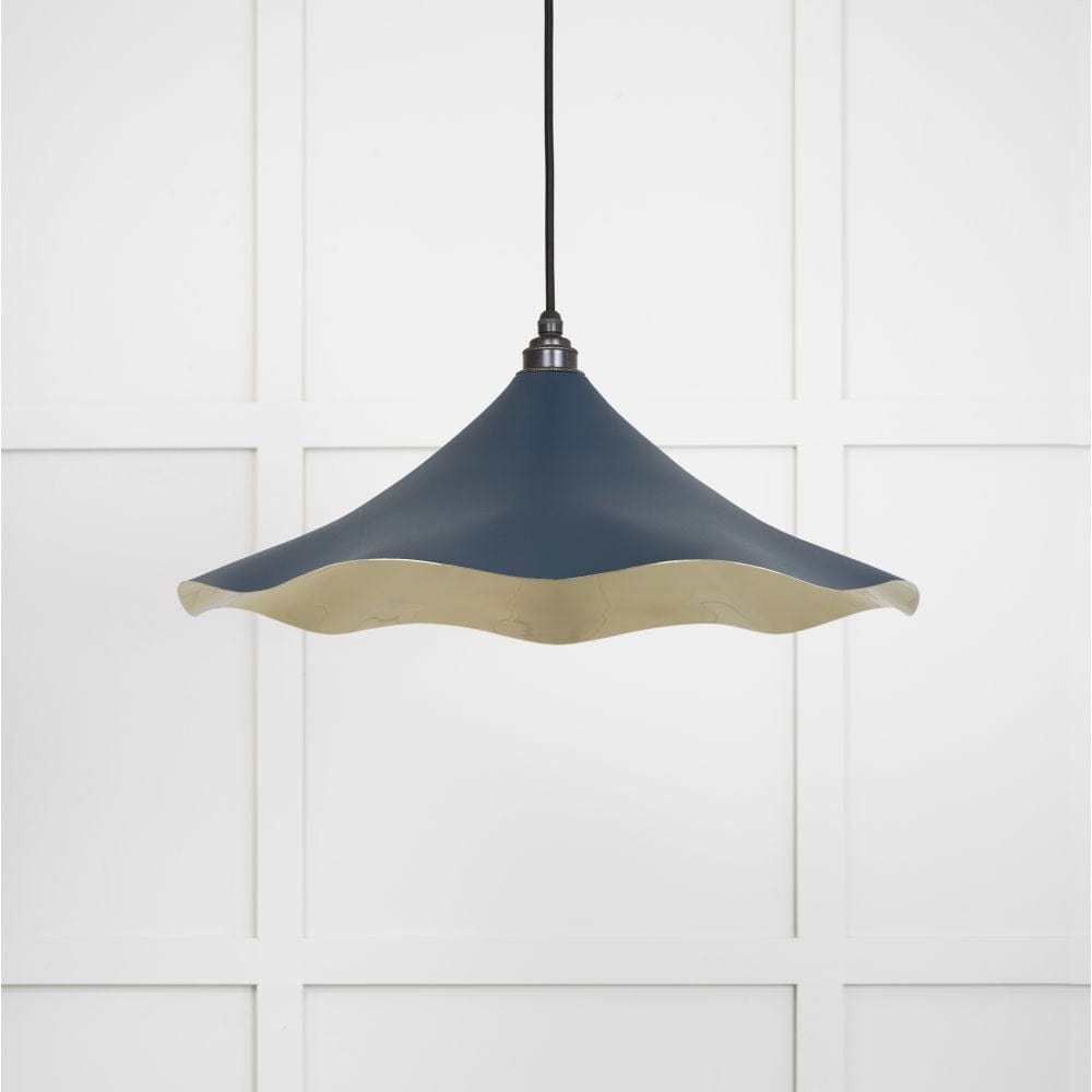 From The Anvil Electrical Smooth Brass / Ceiling Pendants From The Anvil - Smooth Brass Flora Pendant in Dusk