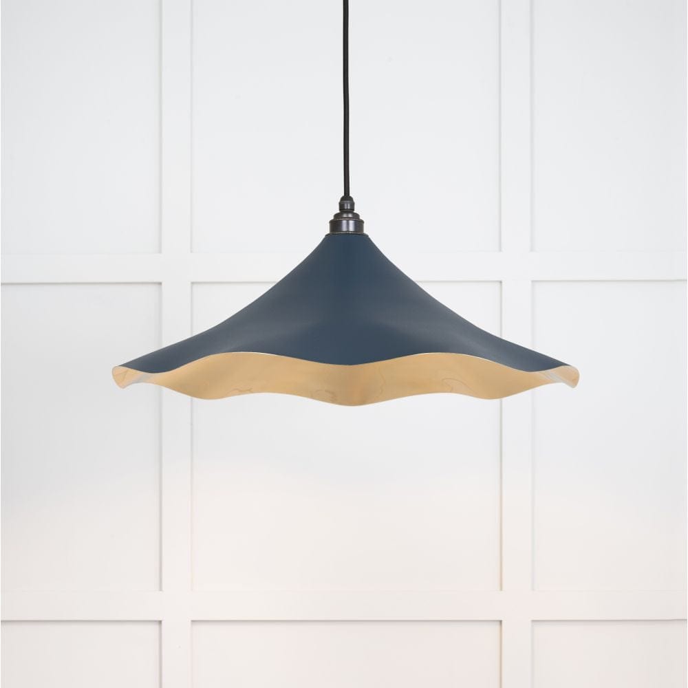 From The Anvil Electrical Smooth Brass / Ceiling Pendants From The Anvil - Smooth Brass Flora Pendant in Dusk