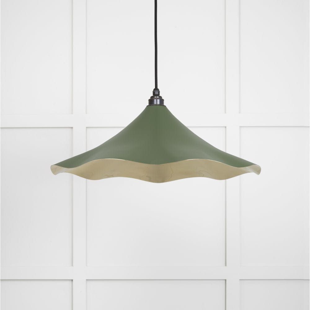 From The Anvil Electrical Smooth Brass / Ceiling Pendants From The Anvil - Smooth Brass Flora Pendant in Heath