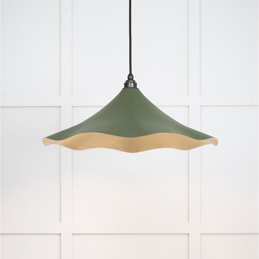 From The Anvil Electrical Smooth Brass / Ceiling Pendants From The Anvil - Smooth Brass Flora Pendant in Heath