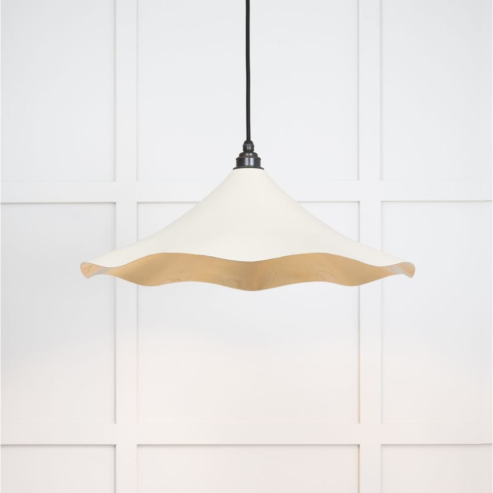 From The Anvil Electrical Smooth Brass / Ceiling Pendants From The Anvil - Smooth Brass Flora Pendant in Teasel