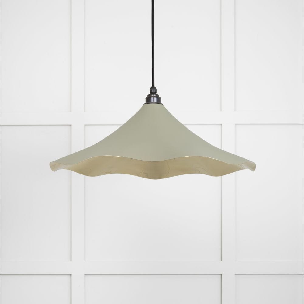 From The Anvil Electrical Smooth Brass / Ceiling Pendants From The Anvil - Smooth Brass Flora Pendant in Tump