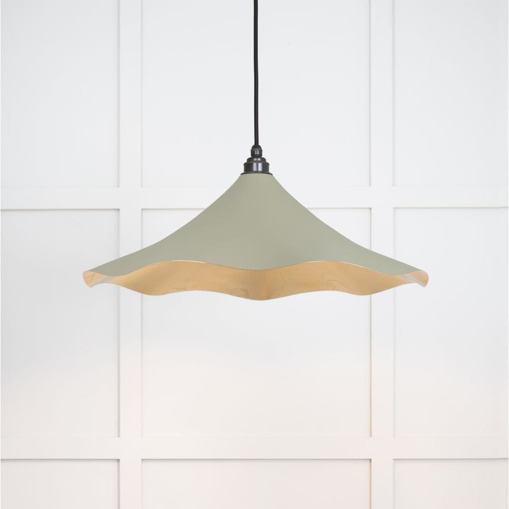 From The Anvil Electrical Smooth Brass / Ceiling Pendants From The Anvil - Smooth Brass Flora Pendant in Tump