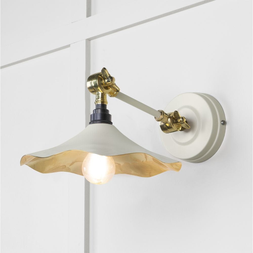 From The Anvil Electrical Smooth Brass / Wall Lights From The Anvil - Smooth Brass Flora Wall Light in Teasel