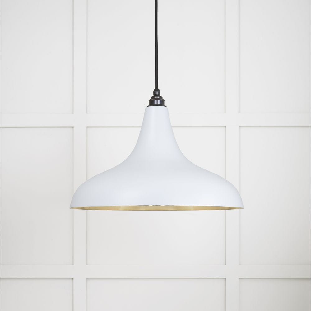 From The Anvil Electrical Smooth Brass / Ceiling Pendants From The Anvil - Smooth Brass Frankley Pendant in Birch