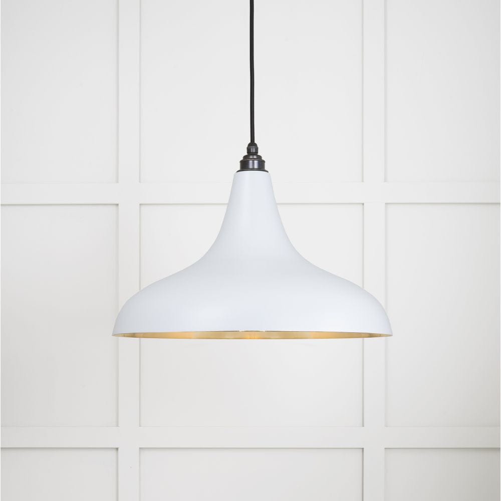 From The Anvil Electrical Smooth Brass / Ceiling Pendants From The Anvil - Smooth Brass Frankley Pendant in Birch