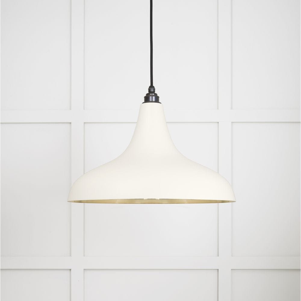 From The Anvil Electrical Smooth Brass / Ceiling Pendants From The Anvil - Smooth Brass Frankley Pendant in Teasel